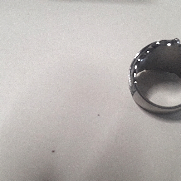 Stainless steel handcrafted ring set size 11 customized unique designs - Picture 5 of 15